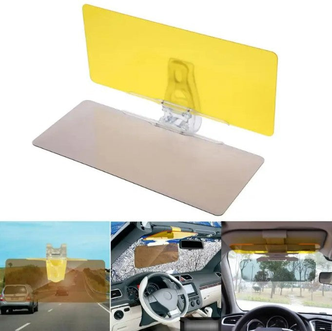 1Pc Car Sun Visor HD Anti Sunlight Day Night Vision Driving Mirror UV Fold Flip Down Clear View_2