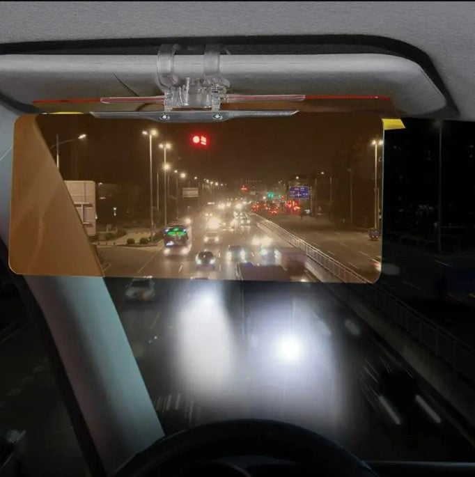 1Pc Car Sun Visor HD Anti Sunlight Day Night Vision Driving Mirror UV Fold Flip Down Clear View_5