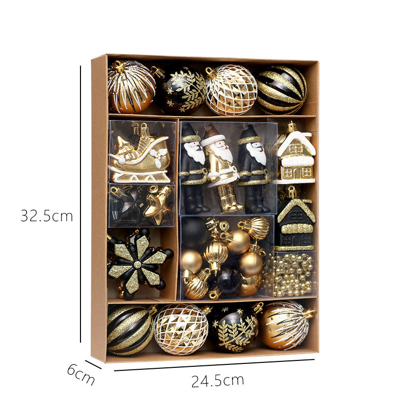 Christmas Decorations 50pcs/set painted Christmas ball set, Christmas tree decoration pendant